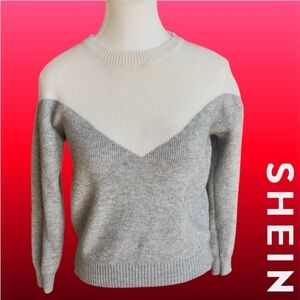 SHEIN Women's Two-Tone Sweater
